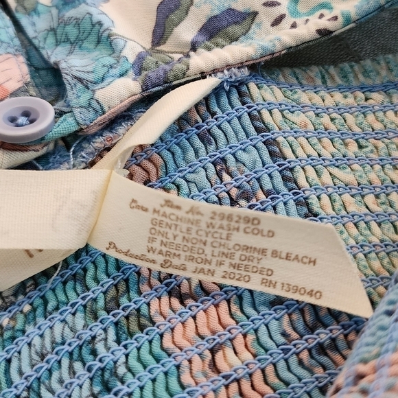 Matilda Jane Lets Go Together Weekend Dreams Dress Midi Floral Smocked Medium - Picture 11 of 11